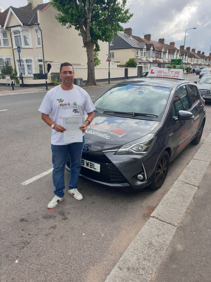 This is Mohsin's pupil Lenin who #passed his #drivingtest at #Croydon TC this week, with only 3 #minorfaults! #Croydondriving #eliteinstructors