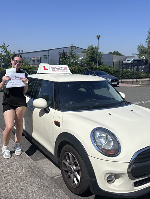 Eva passed after lessons in Farnborough with Adrienne Eva passed after lessons in Farnborough with Adrienne