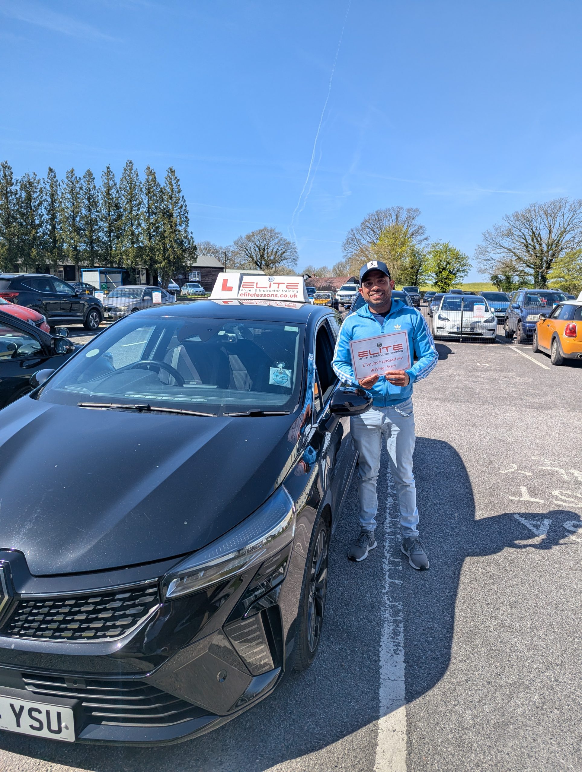 Eldred passed his test at Redhill test centre after taking manual lessons with Brian