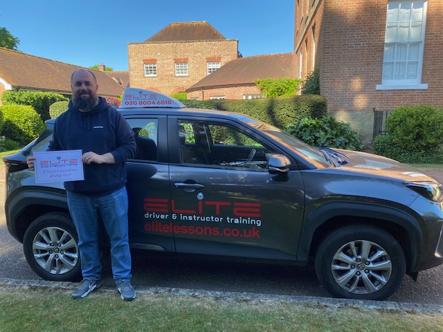 Brenden took automatic driving lessons in Horsham with Tony