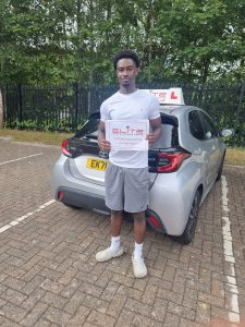 Kelvin passed in Crawley after taking automatic driving lessons with Zahid