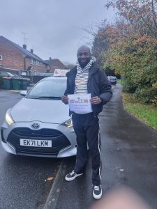 Shadrack took automatic driving lessons with Zahid
